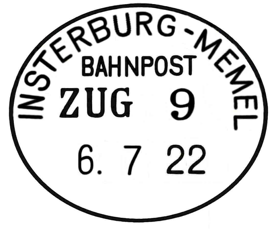 INSTERBURG-MEMEL BAHNPOST