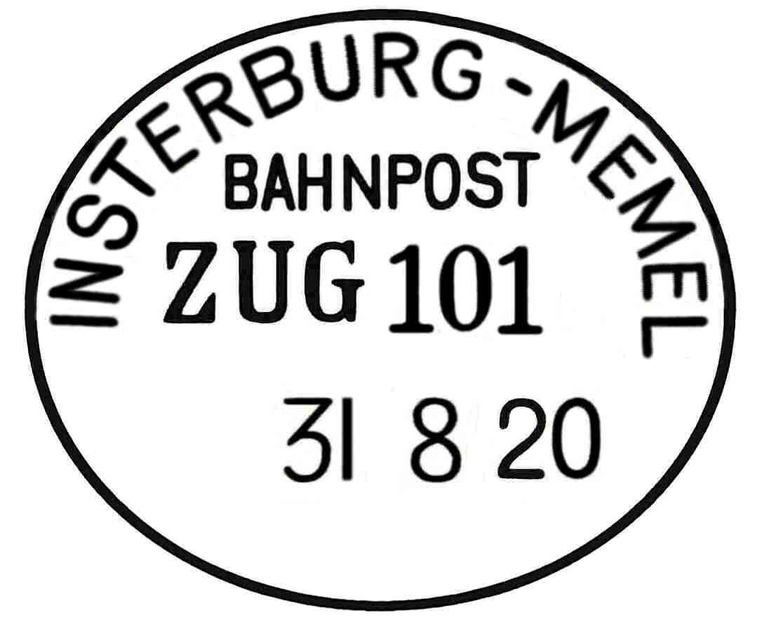 INSTERBURG-MEMEL BAHNPOST