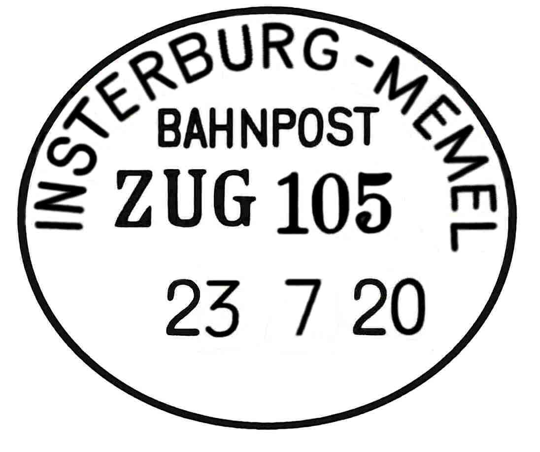 INSTERBURG-MEMEL BAHNPOST