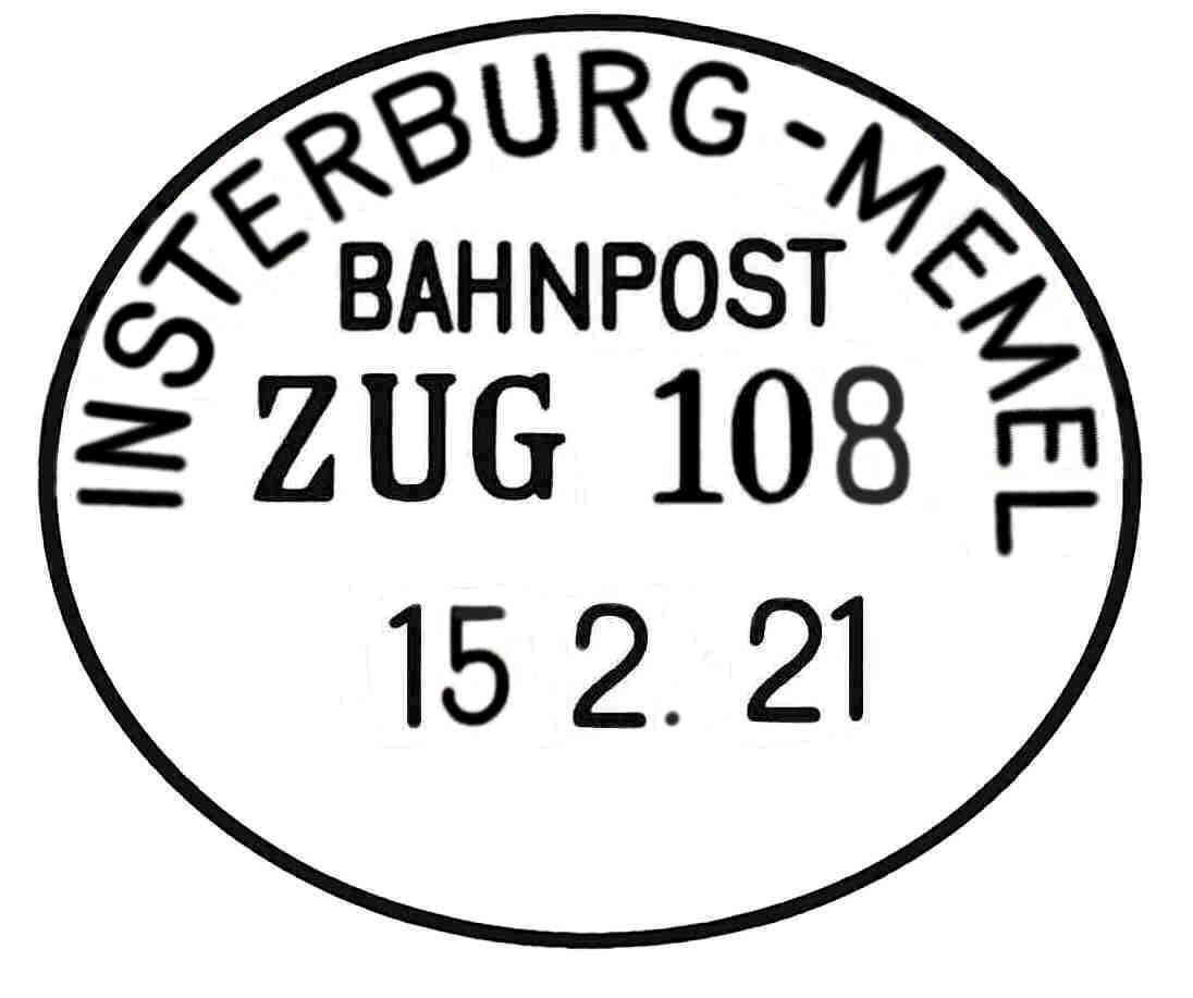 INSTERBURG-MEMEL BAHNPOST